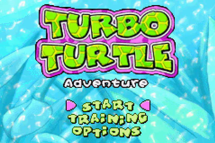 Turbo Turtle Adventure Title Screen
